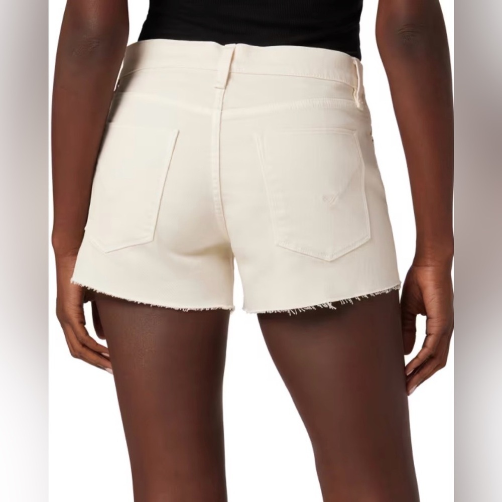 Hudson Gemma Mid-Rise Denim Shorts In Beige - Picture 2 of 6